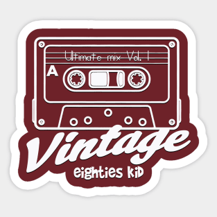 Vintage 80's kid Sticker